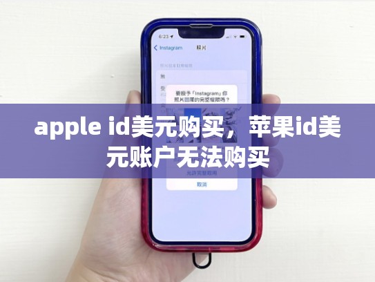 apple id美元购买，苹果id美元账户无法购买