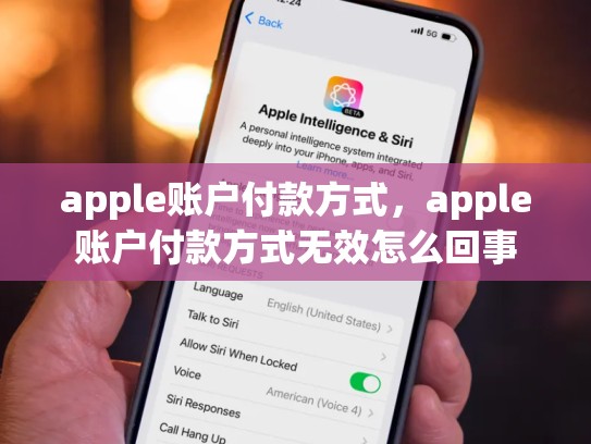 apple账户付款方式，apple账户付款方式无效怎么回事
